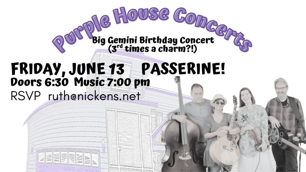 Passerine at The Purple House